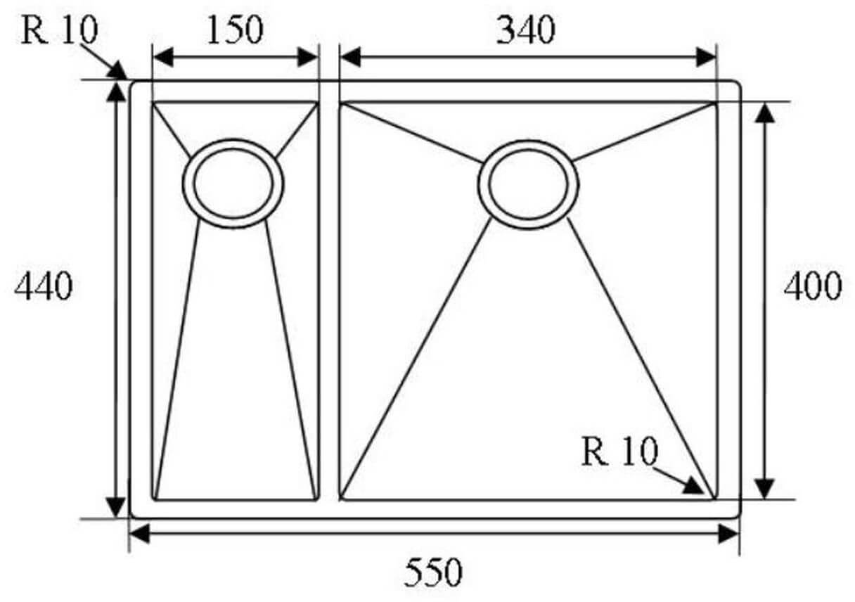 SHIGO-HIGH-LINE-Einbauzeichnung-Doppelspuele-SQR10-R1534