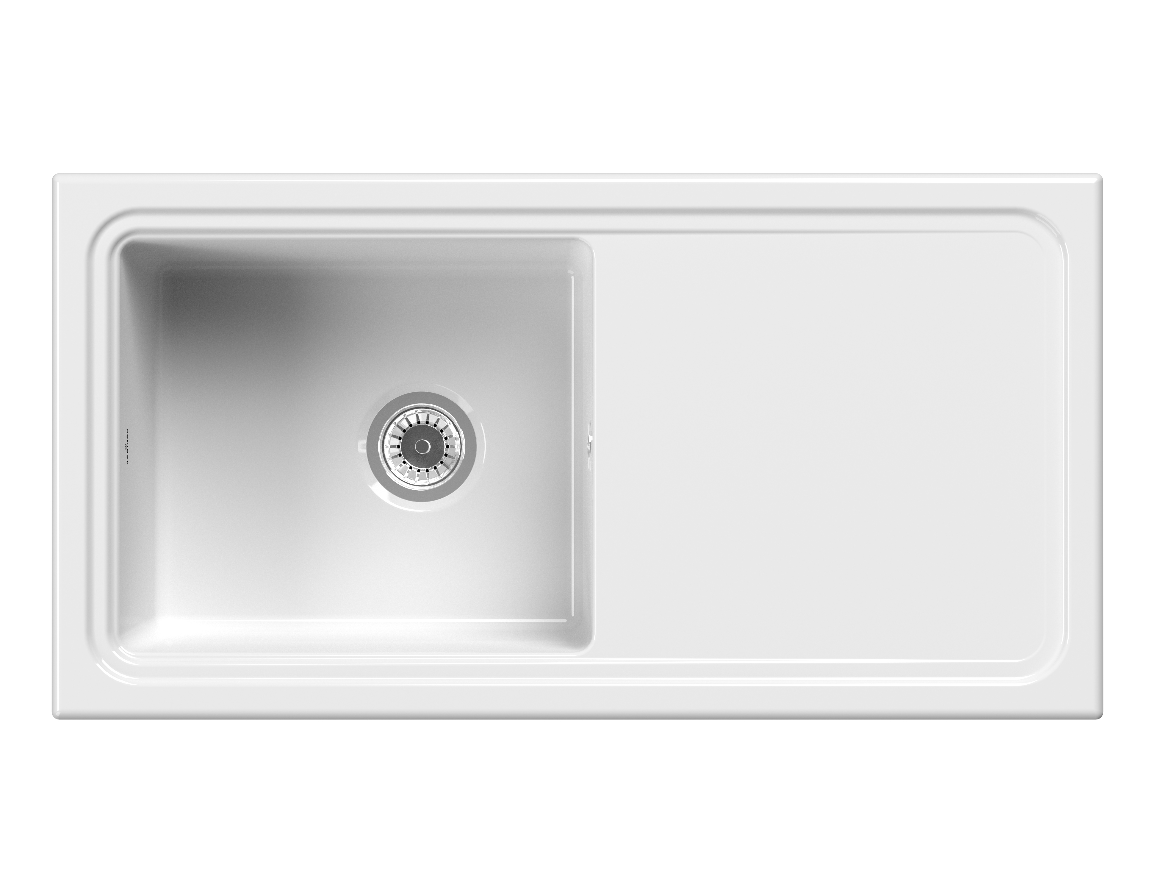 Reginox Keramik Spüle RL504 CW II 1 Becken weiß Reginox Keramik Spüle RL504 CW II 1 Becken weiß