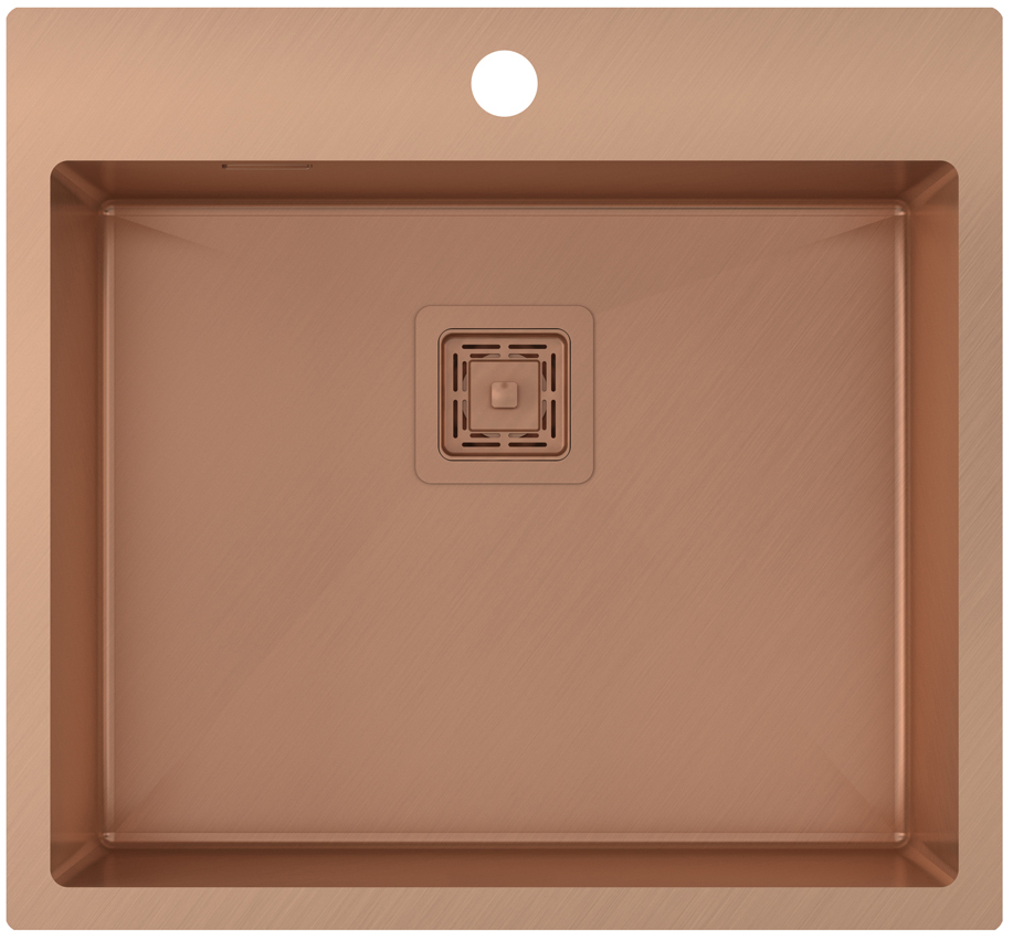 Edelstahl Spülbecken AIR100NC 5040 PVD, kupferfarben