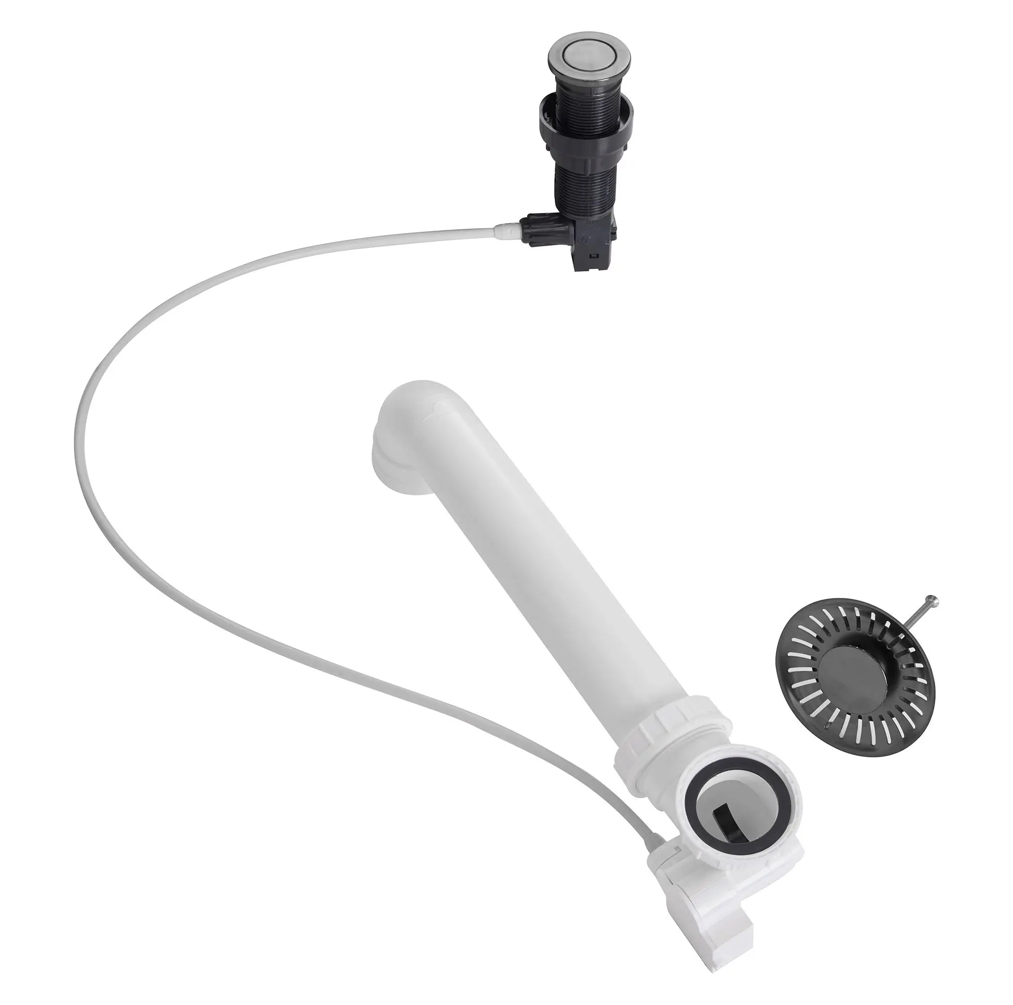 Excenterbedienung mit Druckknopf-gun-metal II Excenterbedienung mit Druckknopf-gun-metal II