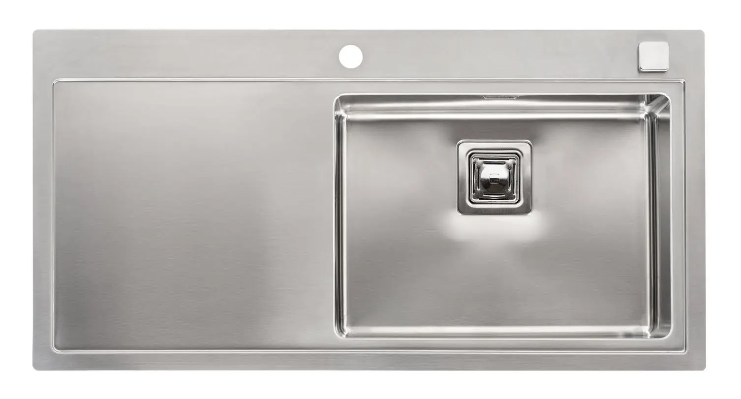 REGINOX Spüle PHOENIX 50 mit Armaturenbank u. Becken rechts, 1000x510mm