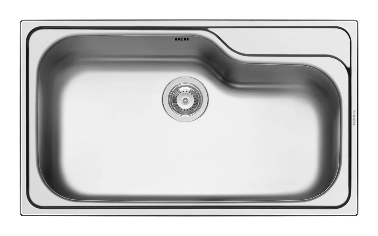 TITAN-86X50-1B Pyramis TITAN 1B Edelstahl Einbauspüle poliert