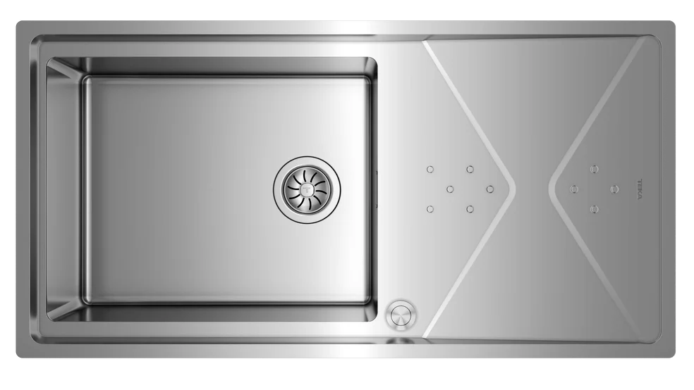 TEKA_115100023_BROOKLYN_60_M_XP_1B_1D_PLUS_SZ1 Brooklyn Edelstahl Spüle mit 1 Becken