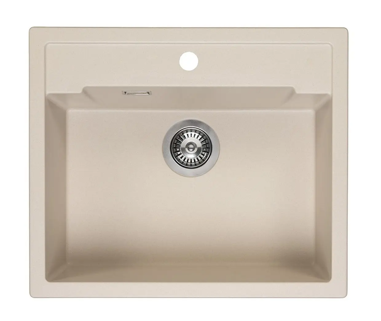 Reginox Amsterdam 54 TAPWING CAFFE SILVERY Granit Spülbecken creme