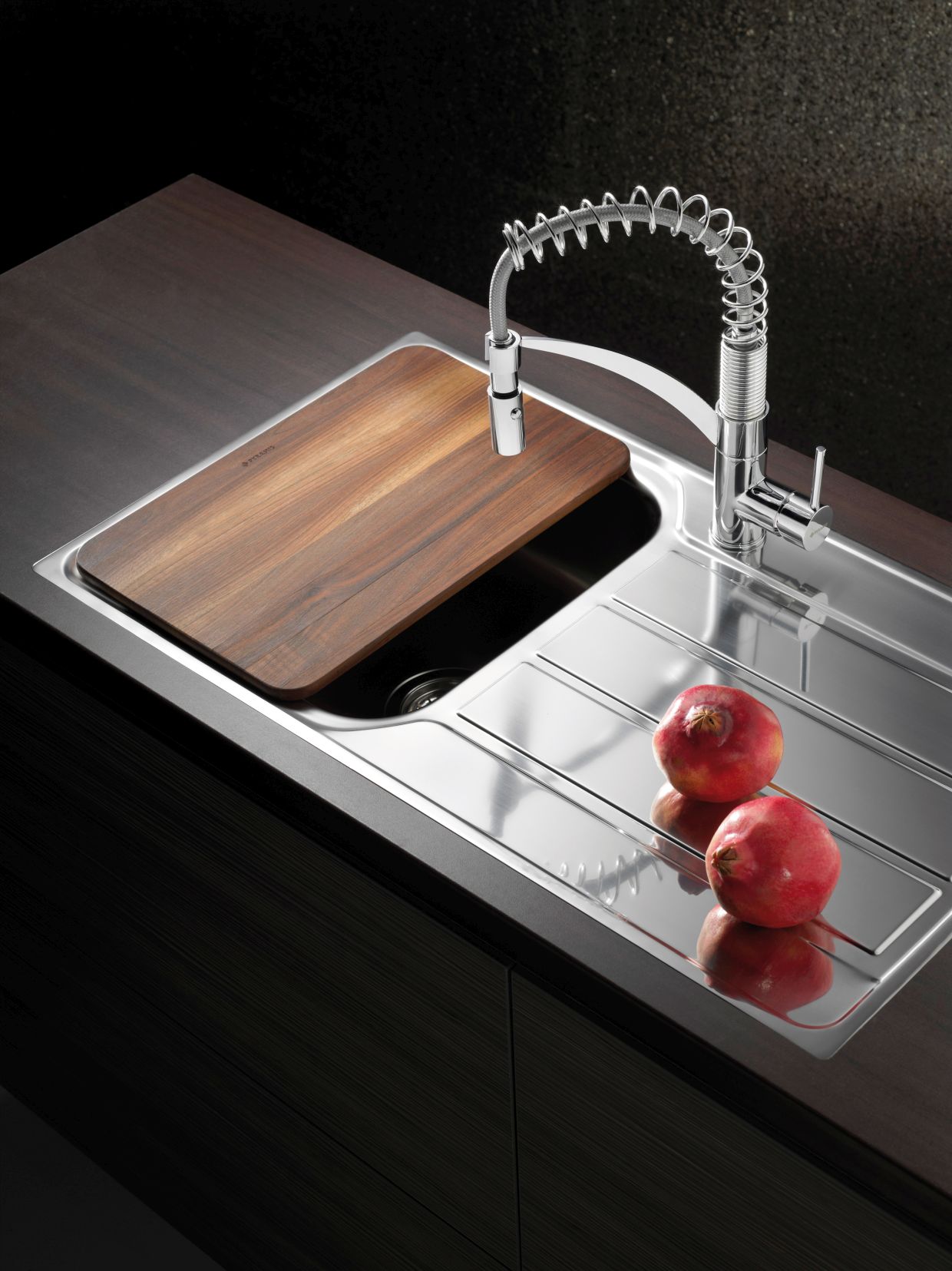 ATHENA-86x50-1B-1D-Fl-chenb-ndig-Ambiente Pyramis ATHENA (86x50) 1B 1D FB Edelstahl Einbauspüle - Ambiente