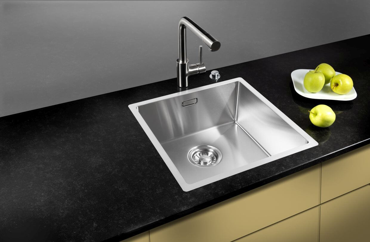 SHIGO-Spuele-Einbauspuele-SQR104040 SHIGO-HIGH-LINE-Edelstahl-Einbauspuele-SQR10-4040