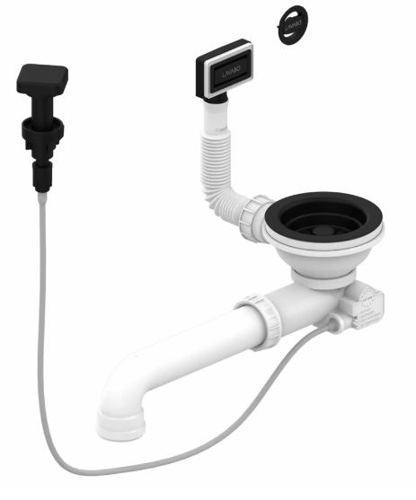 Excenterbedienung mit Drehknopf schwarz