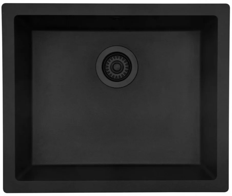 Lavabo Kuechenspuele Jupiter 600, schwarz-matt