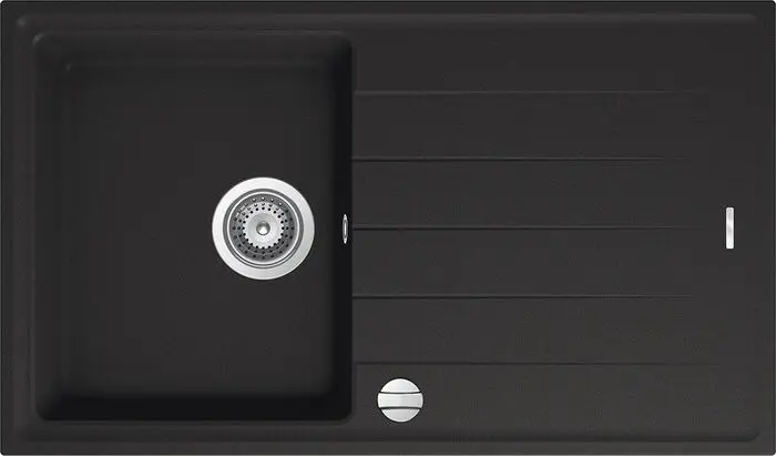 Victory Granitspüle 780x500mm tief schwarz