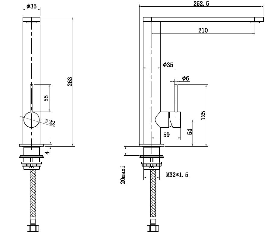 SHIGO_Einhebelmischer_ZG_ESA3001 ZG_SHIGO Armatur KSA-3001