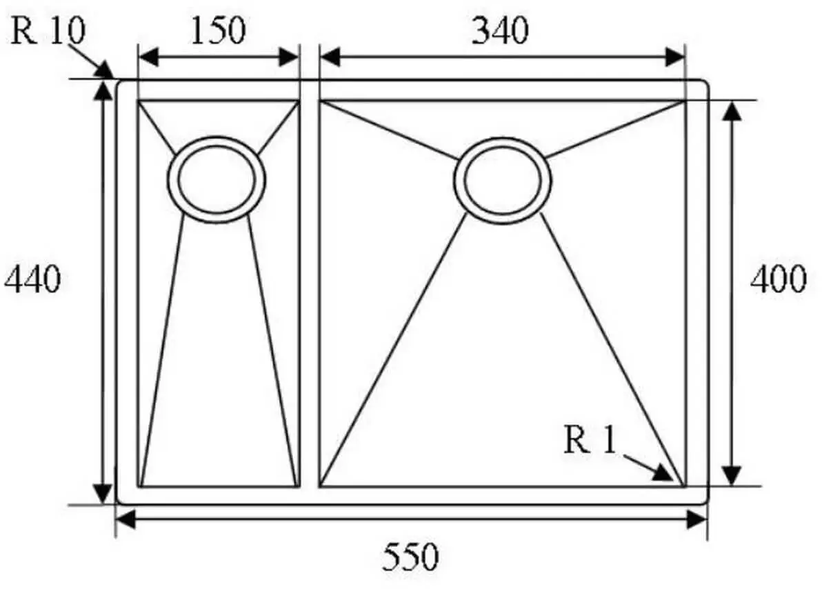 SHIGO-ZERO-LINE-Nullradius-Doppelspuele-SQR0-R1534-Einbauzeichnung