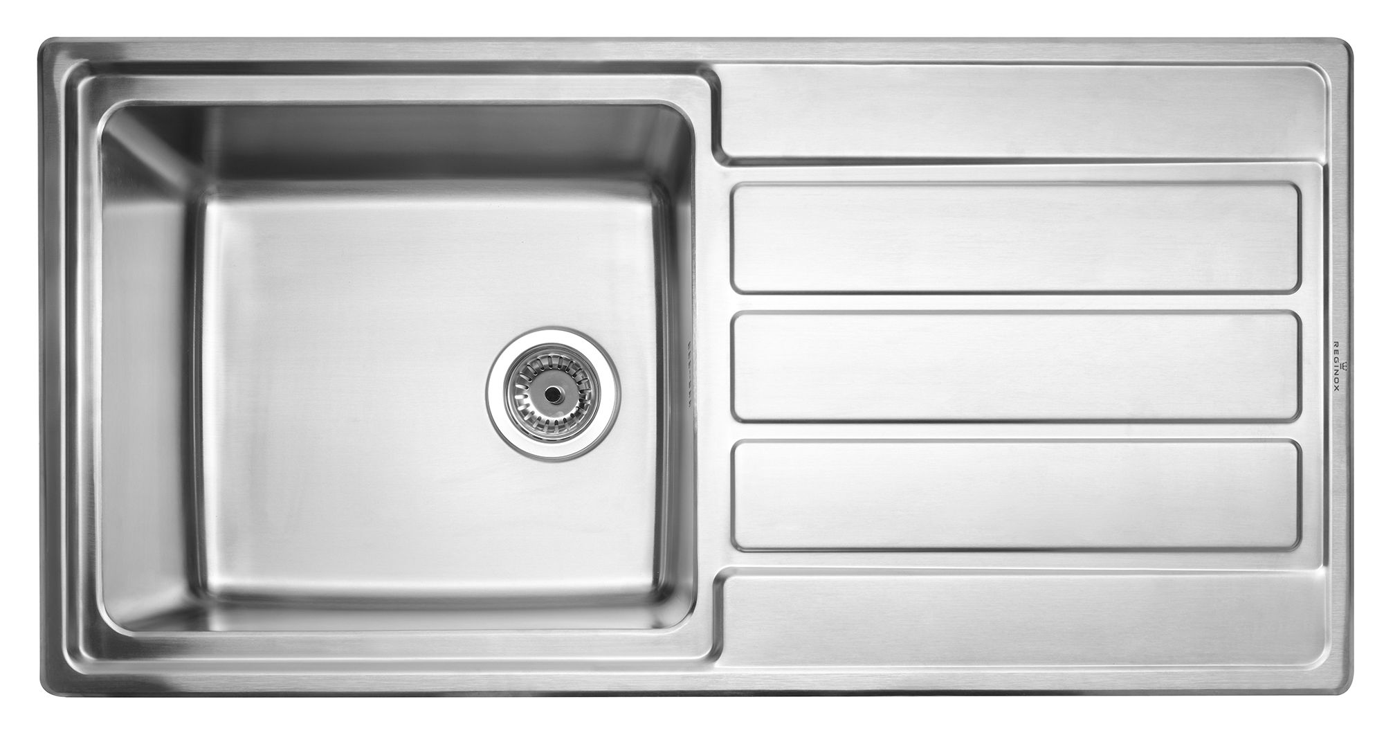 Reginox Edelstahl Spülbecken Envoy 10 (R) OKG ohne Bohrungen Reginox Edelstahl Spülbecken Envoy 10 (R) OKG ohne Bohrungen