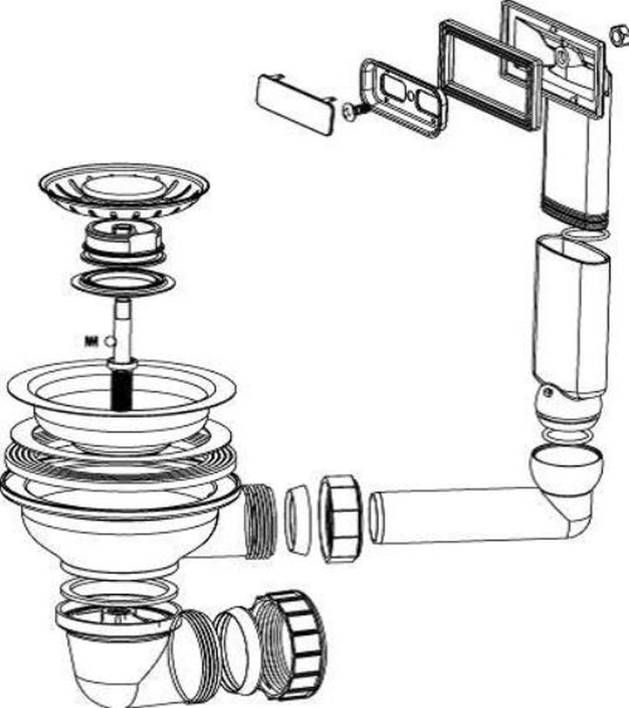 SHIGO Ablaufgarnitur