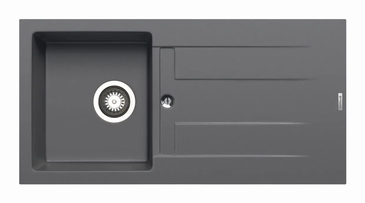 Pyramis ATHLOS 1B 1D Granit Einbauspüle iron-grey, grau