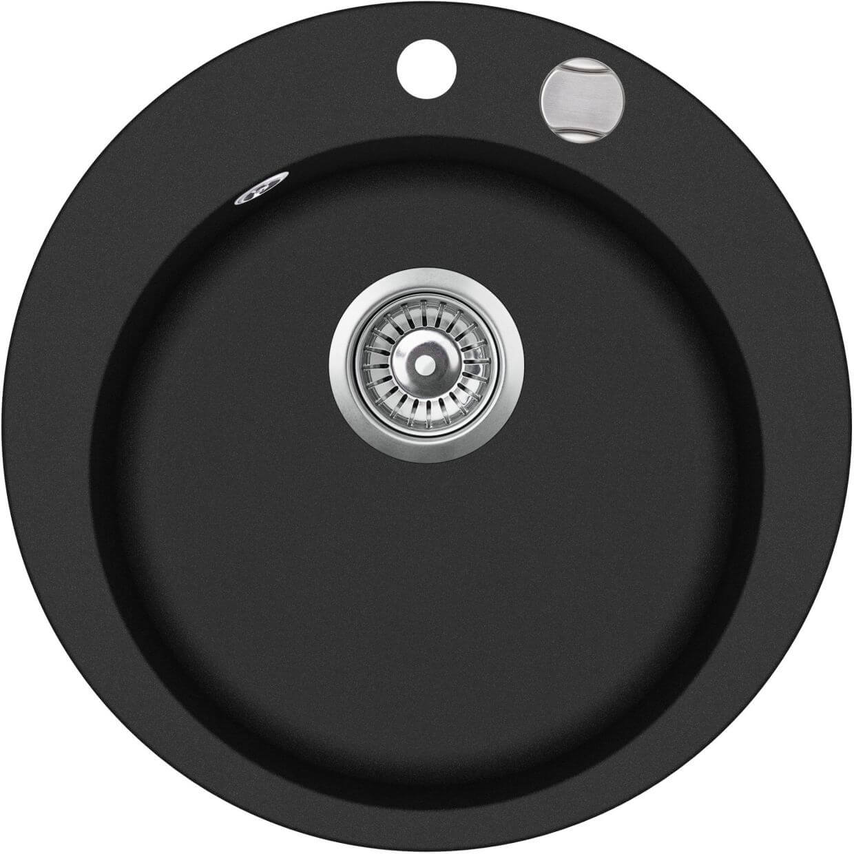 SHIGO-runde-Granitspuele-schwarz-mit-Excenterbedienung-GCR100AW-601