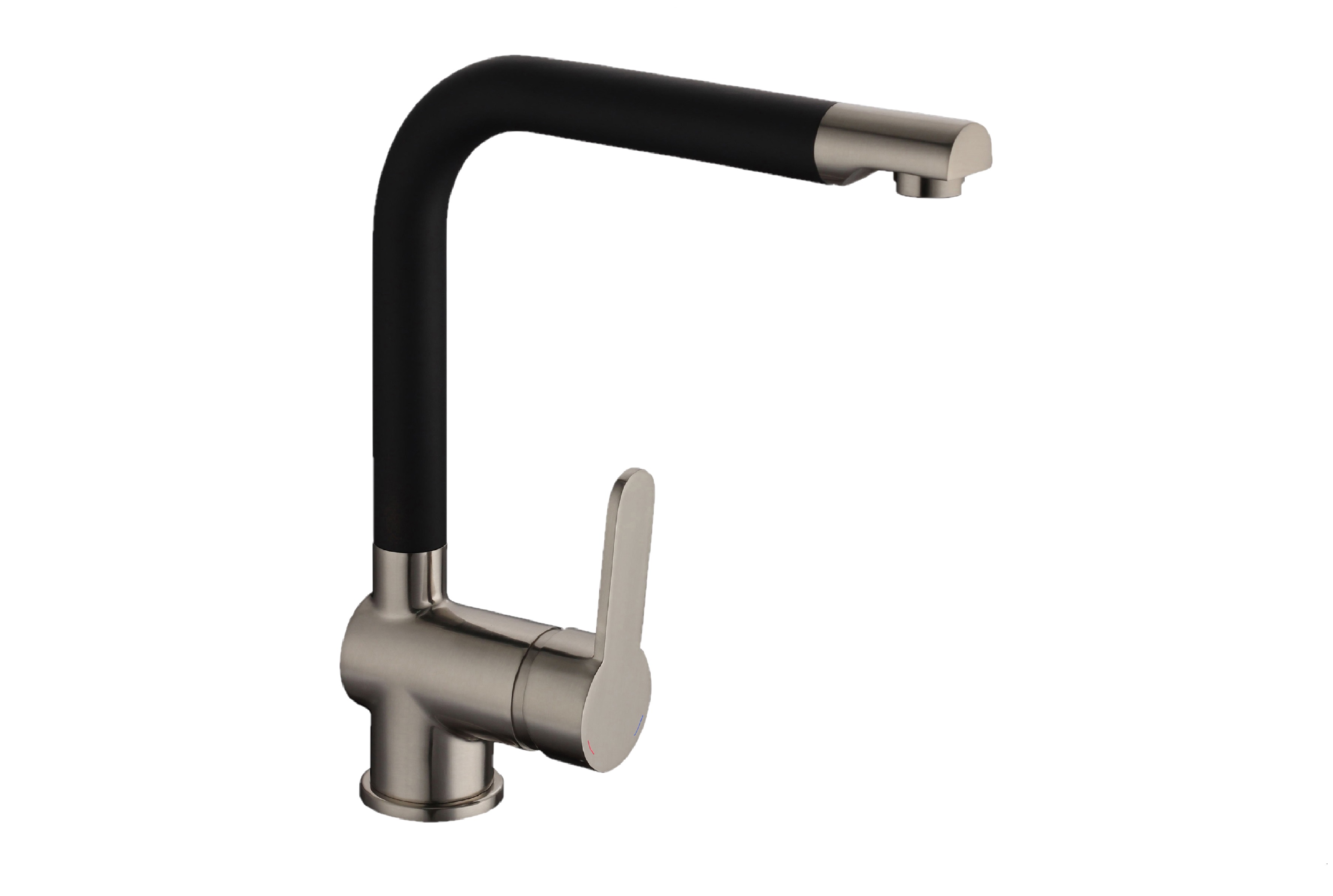 Einhebelmischer Edelstahl schwarz-matt