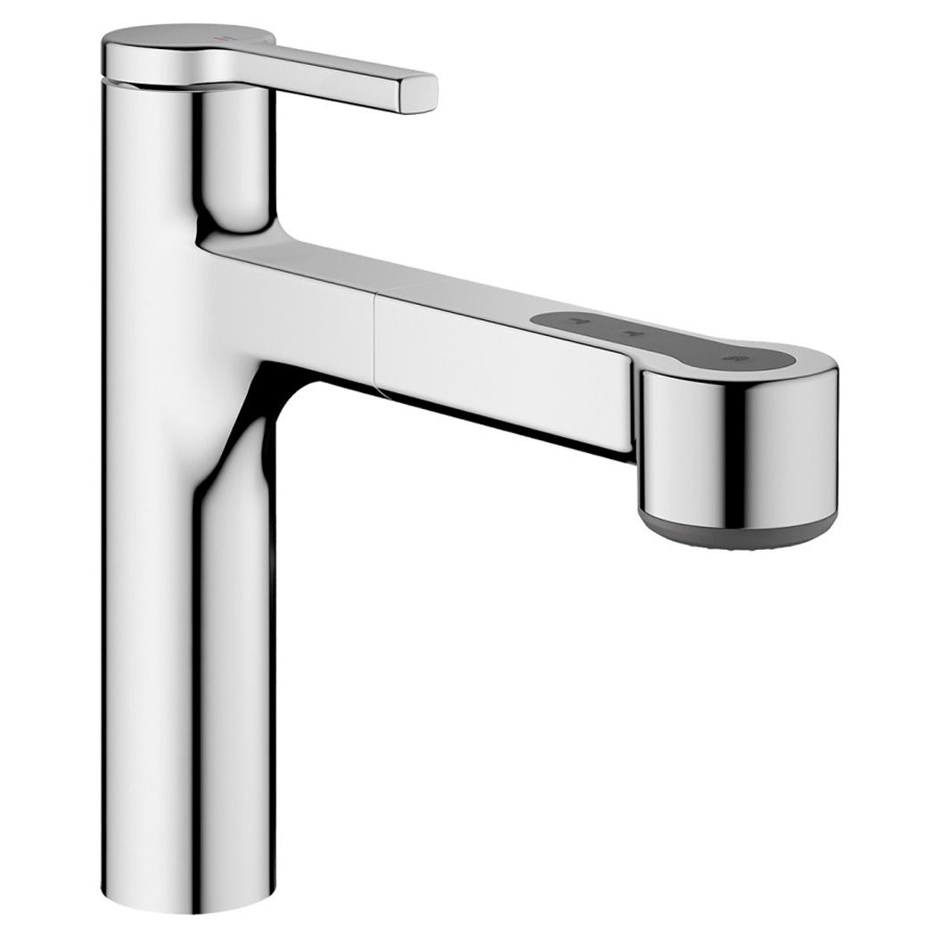 KWC AWA 2.0 Einhebelmischer Chrom mit Zugauslauf und Brausefunktion KWC AWA 2.0 Einhebelmischer Chrom mit Zugauslauf und Brausefunktion