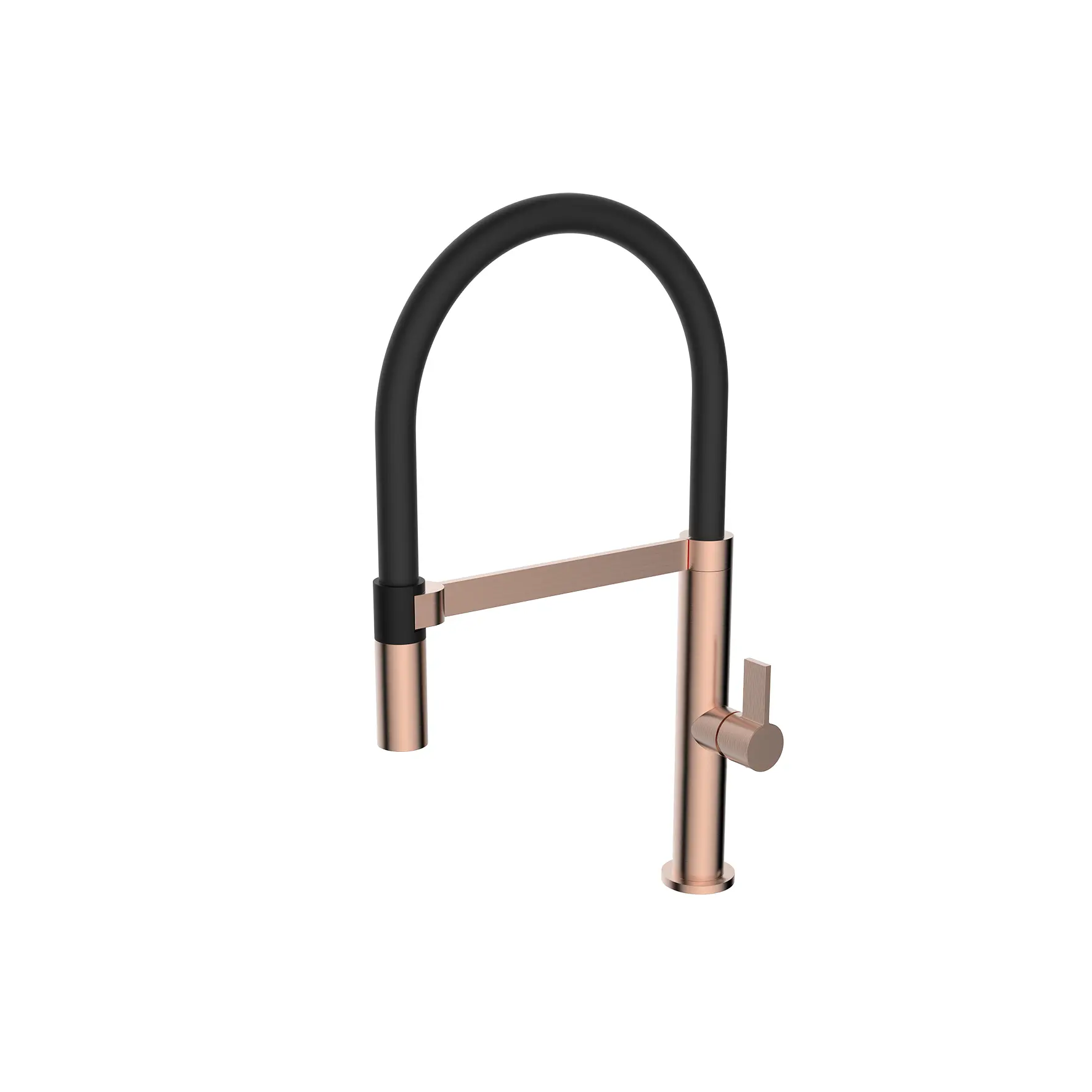 CARESSI Einhandmischer Schlauchbrause, copper, schwarz
