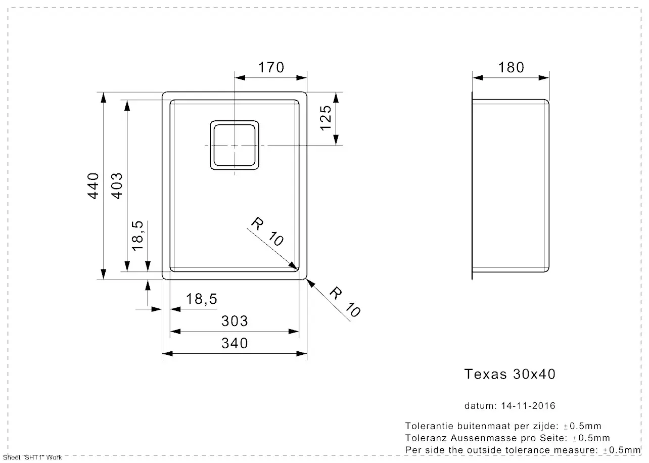 Texas Spuele 30x40