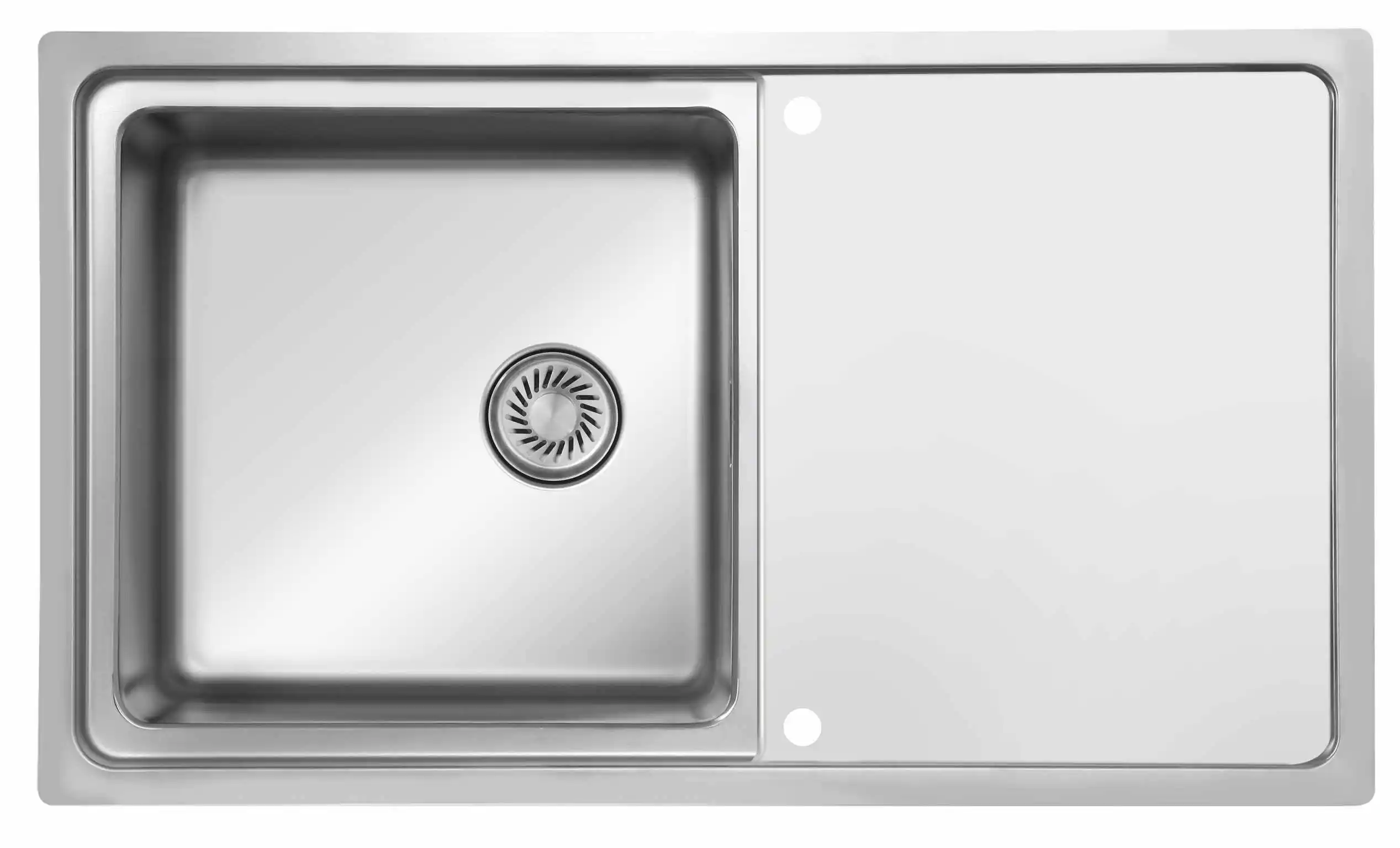 SHIGO FLEX Edelstahlspüle mit Abtropffläche reversibel