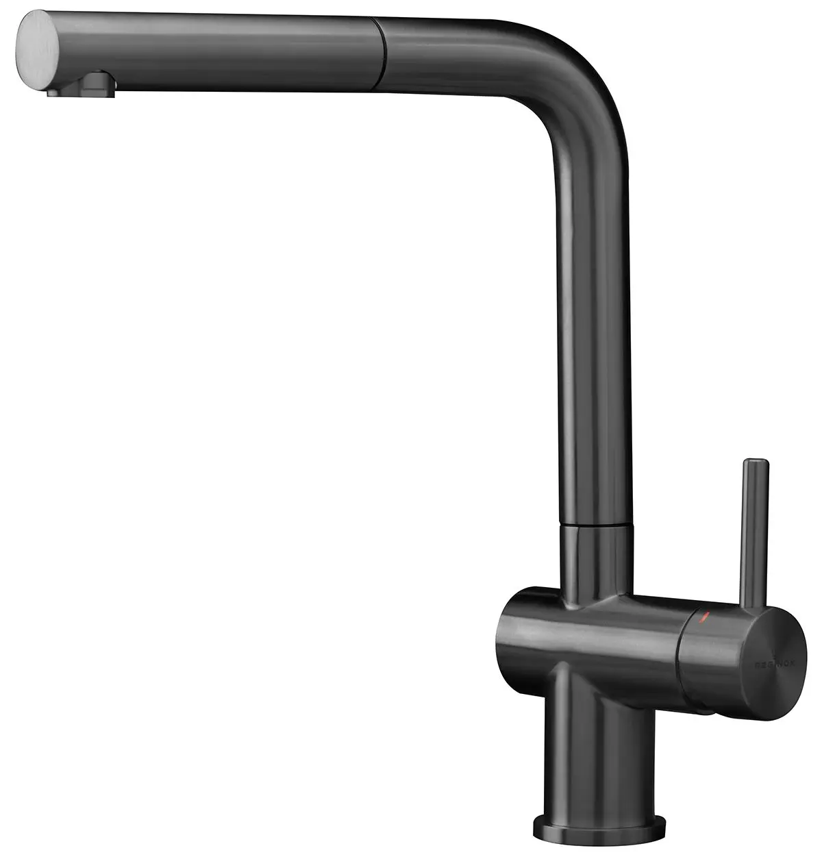 Reginox Cedar Gun Metal II Einhandmischer Spülbecken Armatur Schwenkauslauf Edelstahl