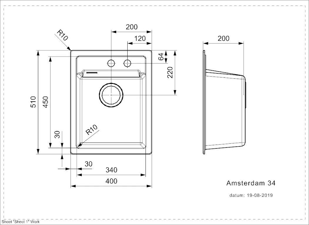 Zeichnung Amsterdam 34