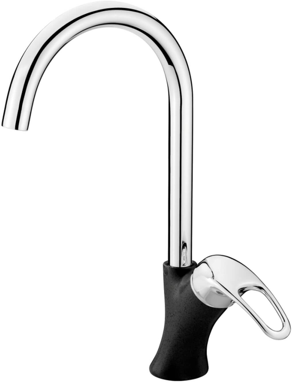 DEANTE-ARMATUR-schwarz-BED-2620 Spültisch Armatur schwarz mit schwenkbarem Auslauf