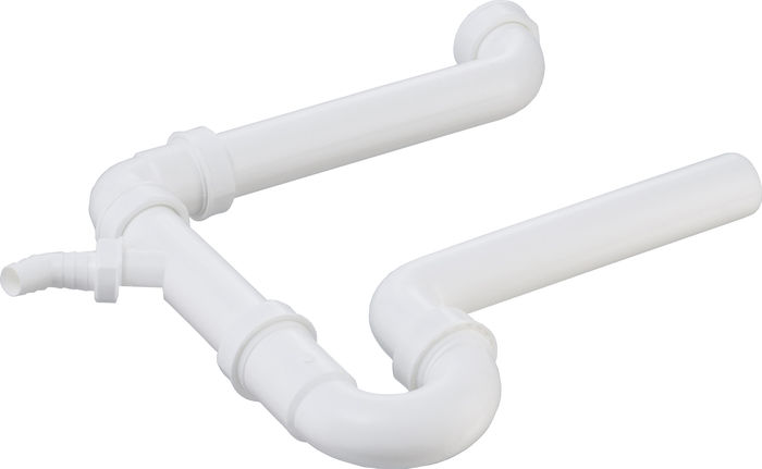 Raumspar-Sifon mit 1x Geräteanschluss 1 1/2" x 50