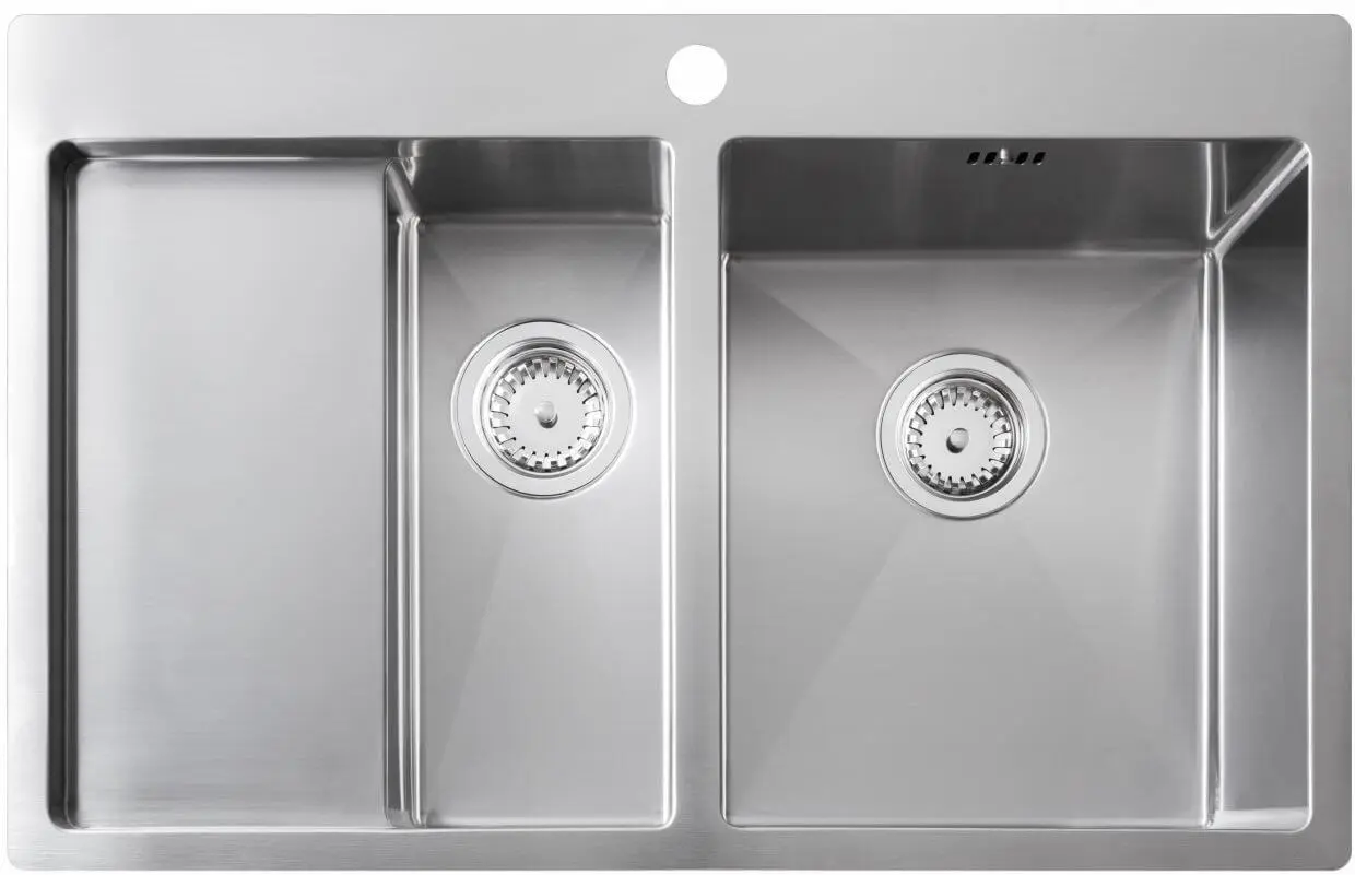 SHIGO Edelstahlspüle CLUN151N-R, 1,5 Becken