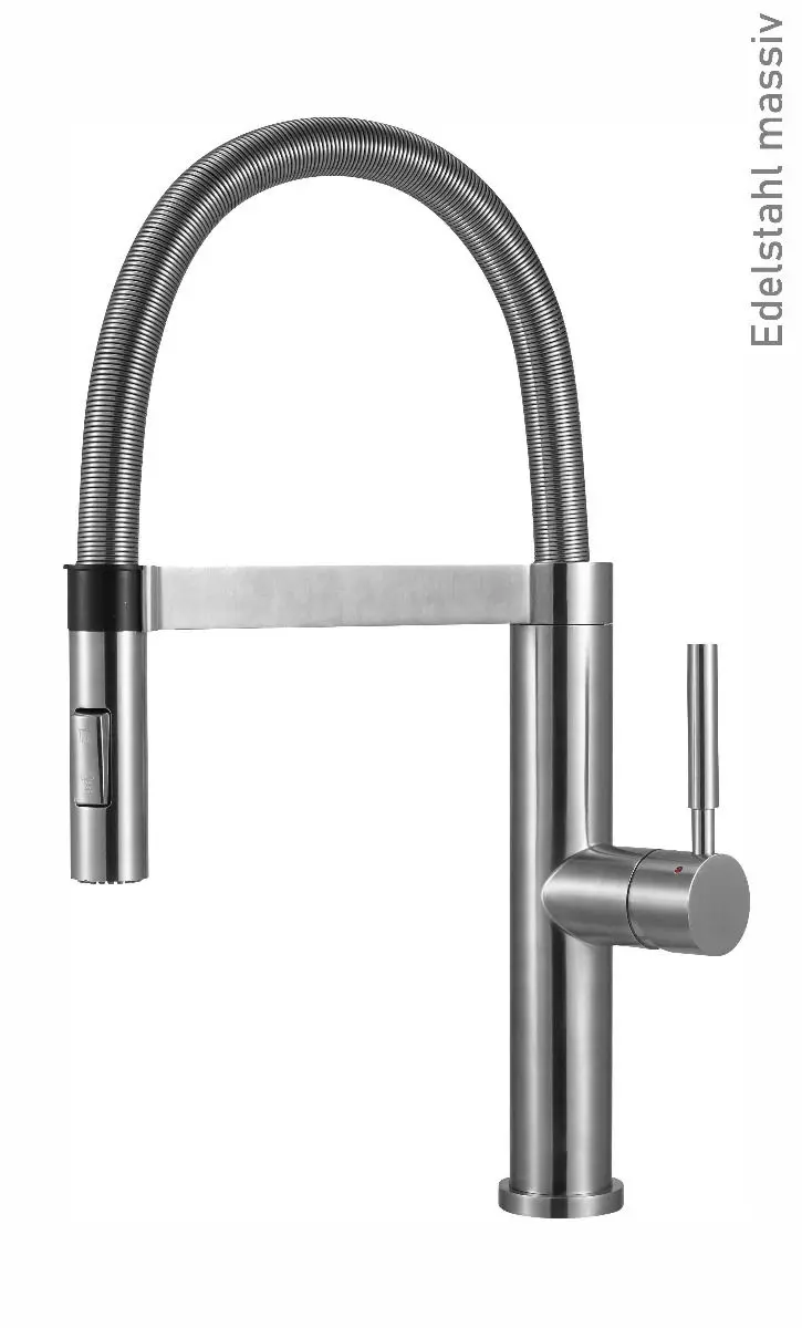 Victory GT2086 Edelstahl-Küchenarmatur mit Schlauchbrause