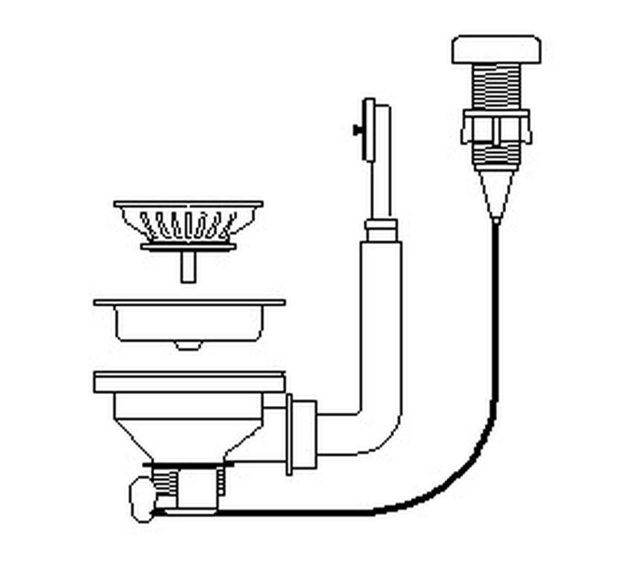 Drehexcenter-Ventil ∅92 mit Überlauf im Becken