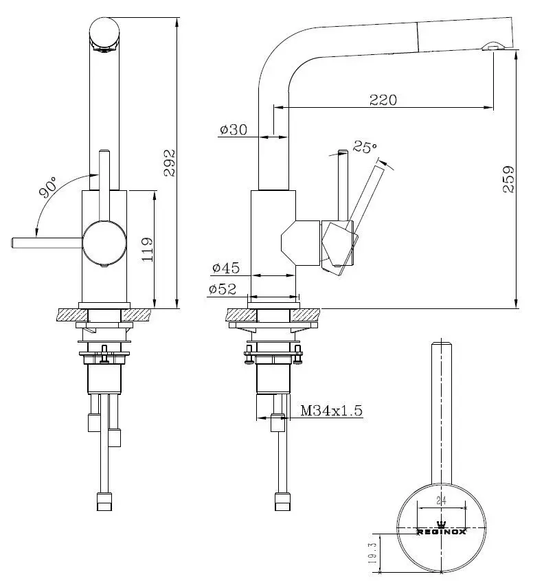 Reginox Palm Armatur