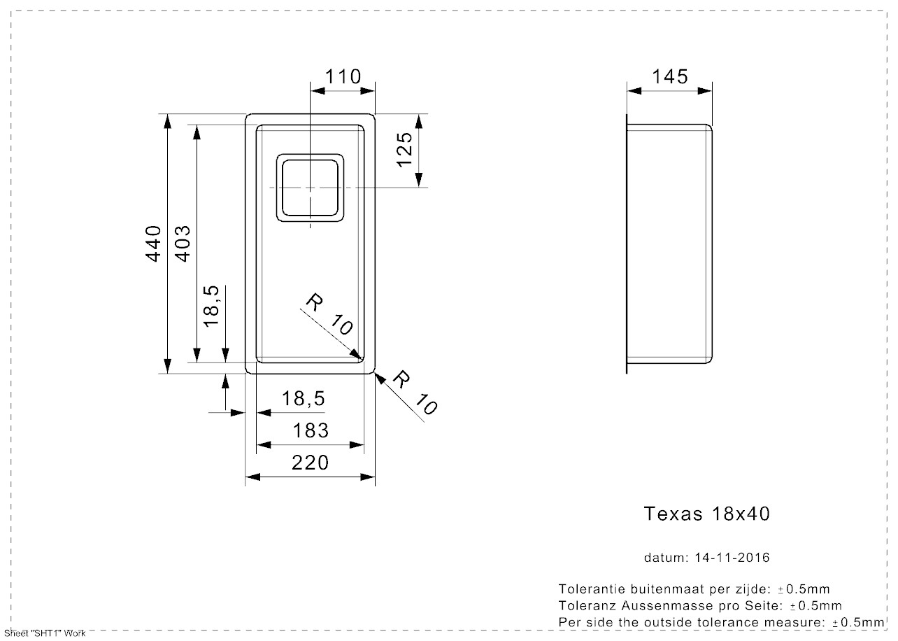 Texas R28001 Zeichnung