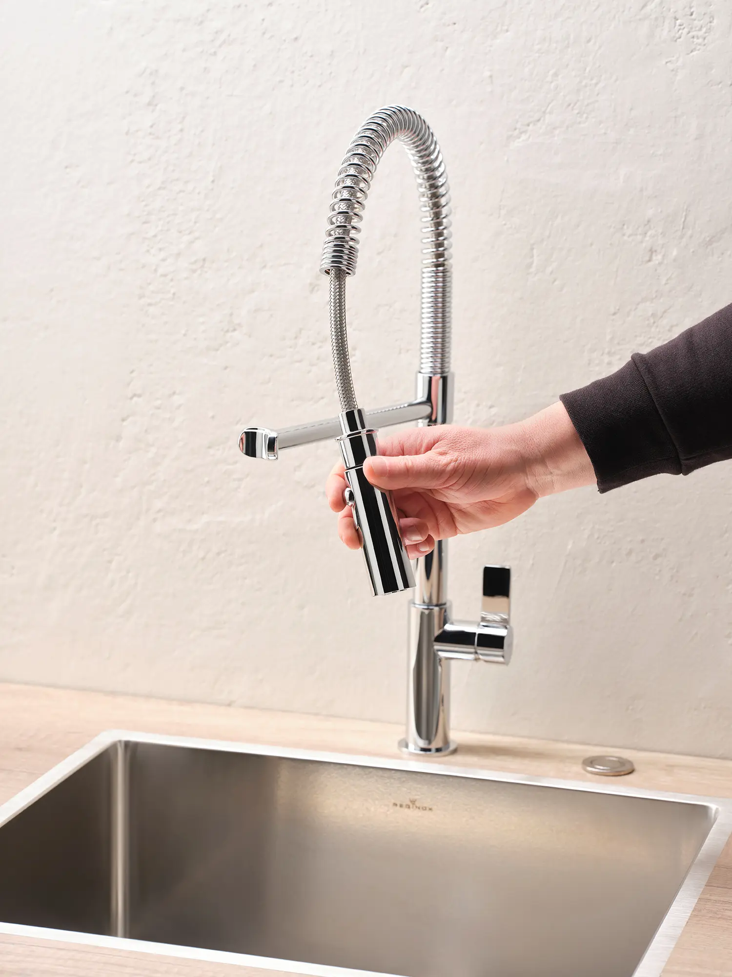 Yukon chrome Semi-Pro Einhebelmischer mit Brause