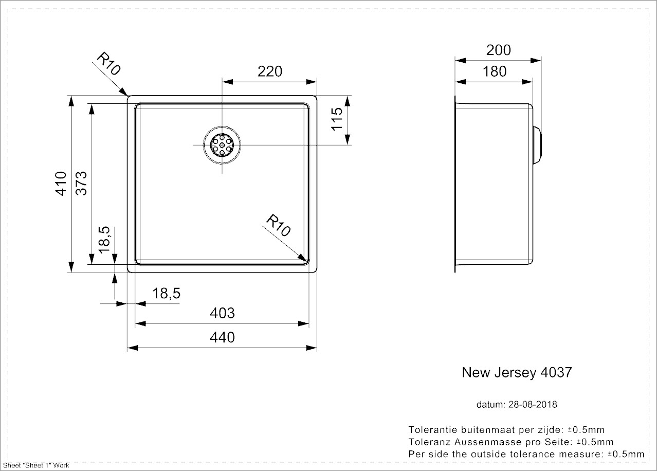 Reginox New Jersey 40x37